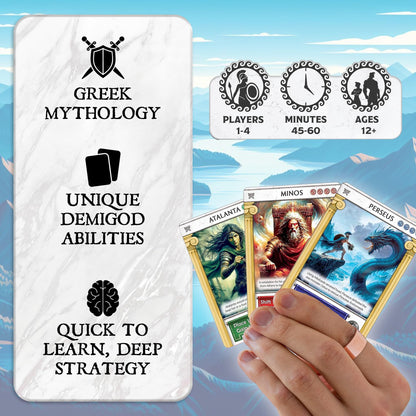 Pantheum Demigods of Olympia Board Game by Archwood 2