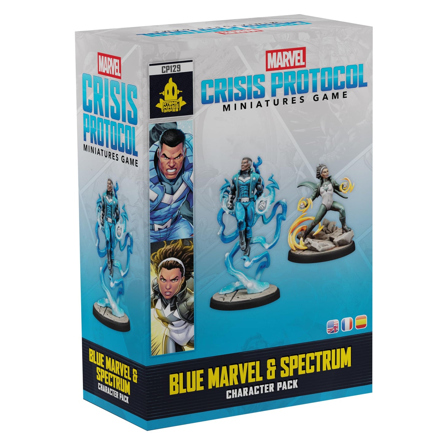 Marvel Crisis Protocol Blue Marvel and Spectrum Miniature Game by Atomic Mass 1