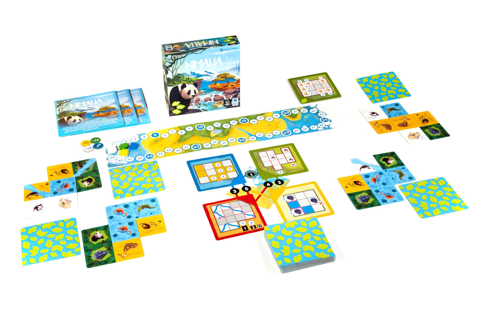 Nimalia Board Game - Design Your Animal Sanctuary and Compete for Victory! Fun Strategy Game for Kids and Adults, Ages 10+, 2-4 Players, 25-30 Minute Playtime, Made by Lucky Duck Games 2