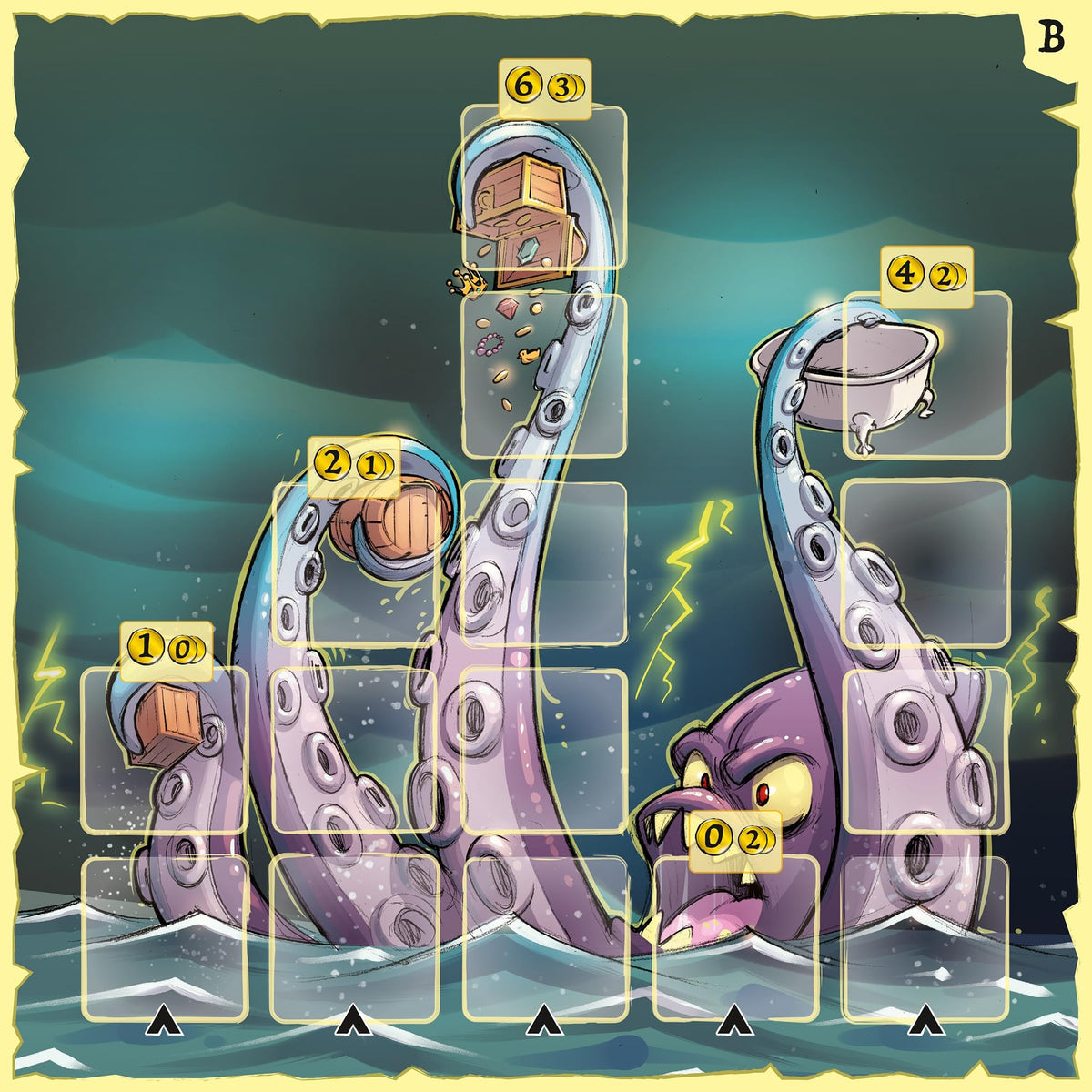 PlayPunk: Captain Flip - Board Game, Play As a Pirate Captain, Recruit Crew, Collect Coins, Family-Friendly Pirate Theme, Ages 8+, 2-5 Players, 20 Min 3