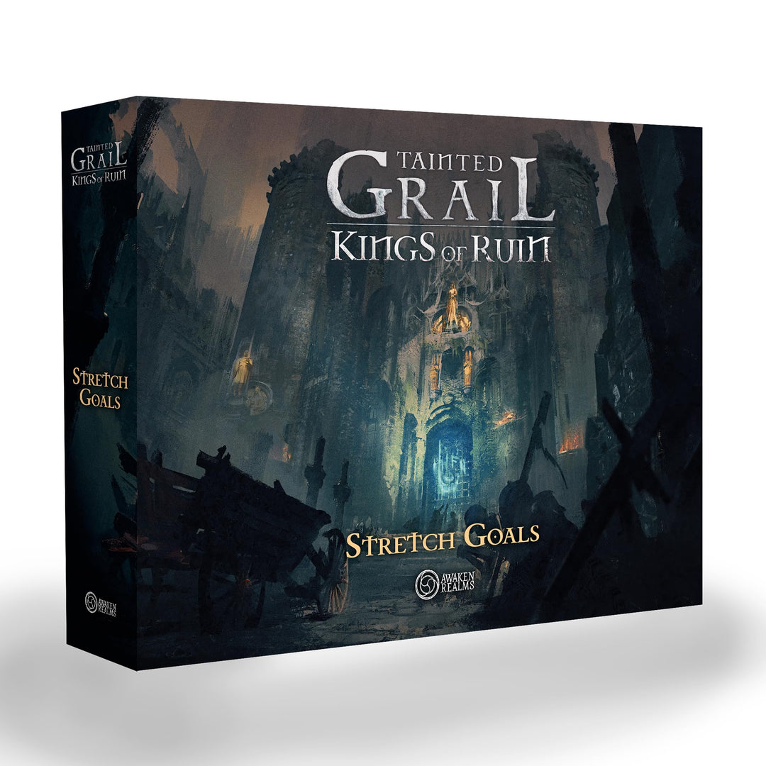 Awaken Realms Tainted Grail: Kings of Ruin Board Game Stretch Goals Expansion - Unlock Additional Adventures and Enhancements! Ages 14+, 1-4 Players, 2-3 Hour Playtime, Made by Awaken Realms