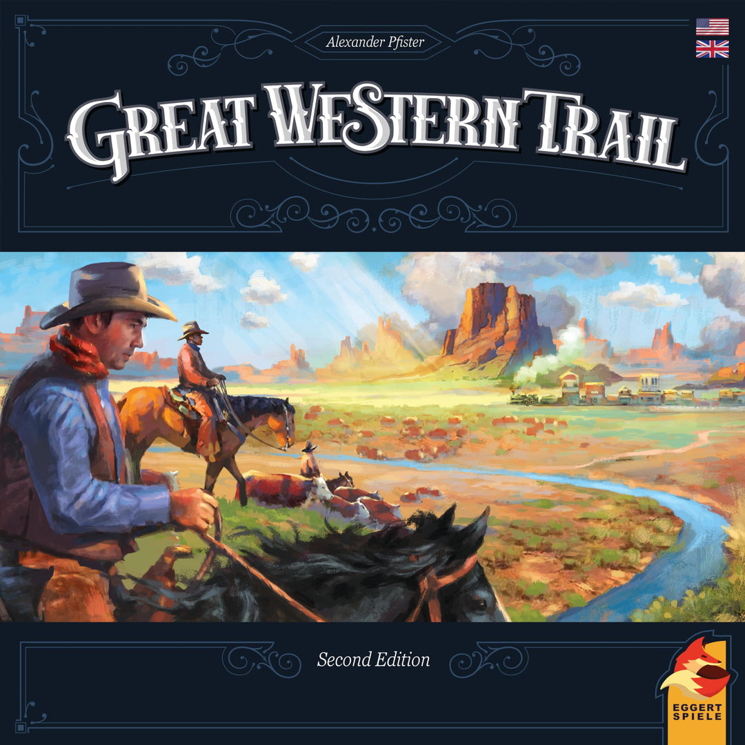 Great Western Trail 2nd Edition Board Game - Epic Strategy Board Game for Ranchers and Adventurers! Family Game for Kids & Adults, Ages 12+, 1-4 Players, 75-150 Min Playtime Made by Eggertspiele