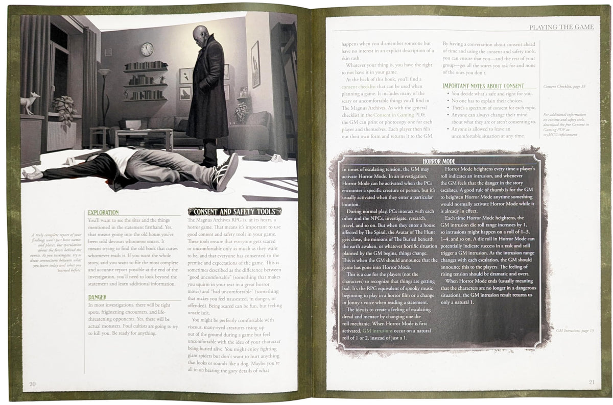 The Magnus Archives Players Guide Roleplaying Game by Monte Cook 3