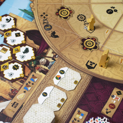 Sabika Board Game - Trade Route Building Strategy Game, Medieval Construction Game, Family Game for Kids and Adults, Ages 14+, 1-4 Players, 60-120 Minute Playtime, Made by Ludonova 3