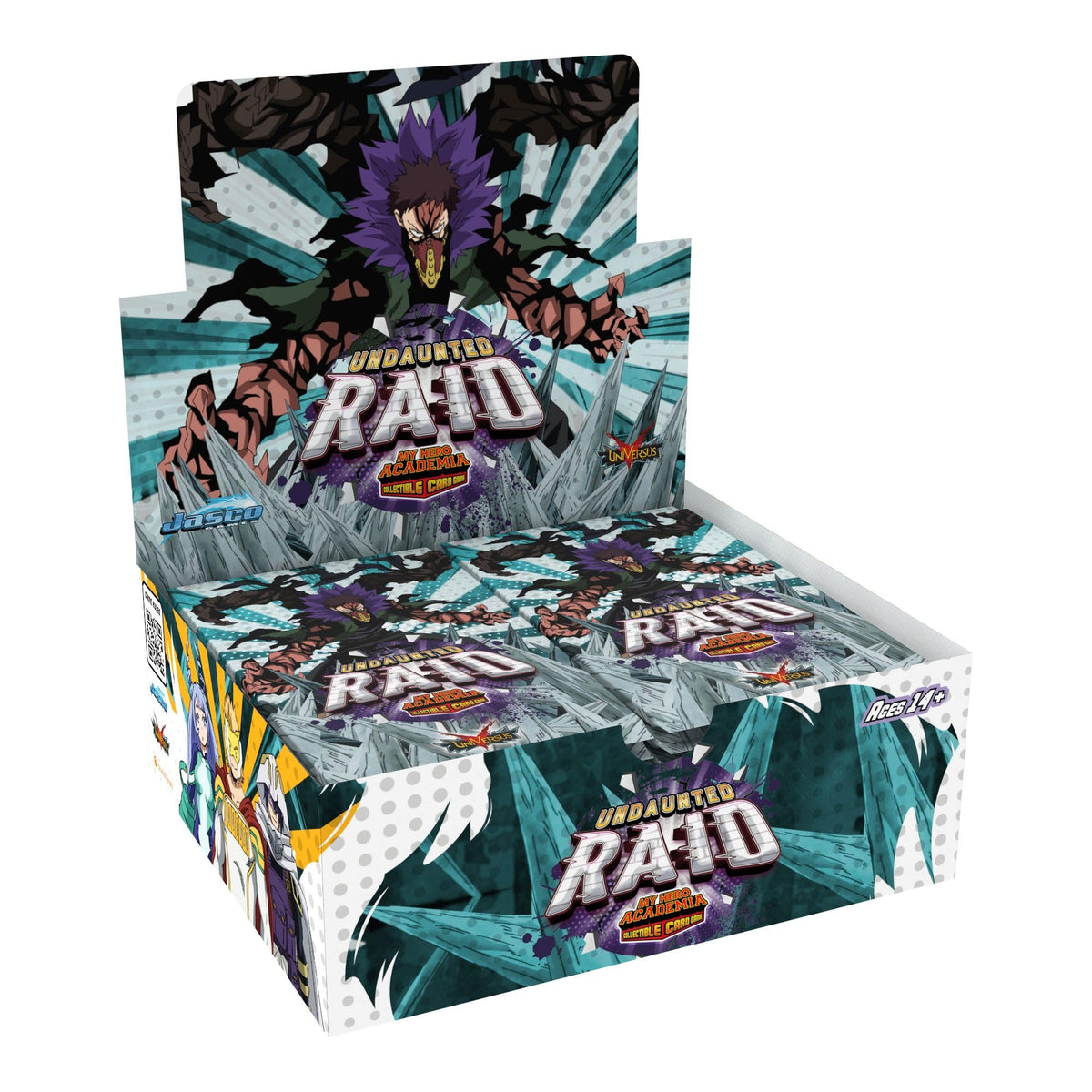 Jasco My Hero Academia Collectible Card Game Series 5: Undaunted Raid Booster Display - Contains 24 Expansion Packs of 11-Cards, Trading Card Game 5