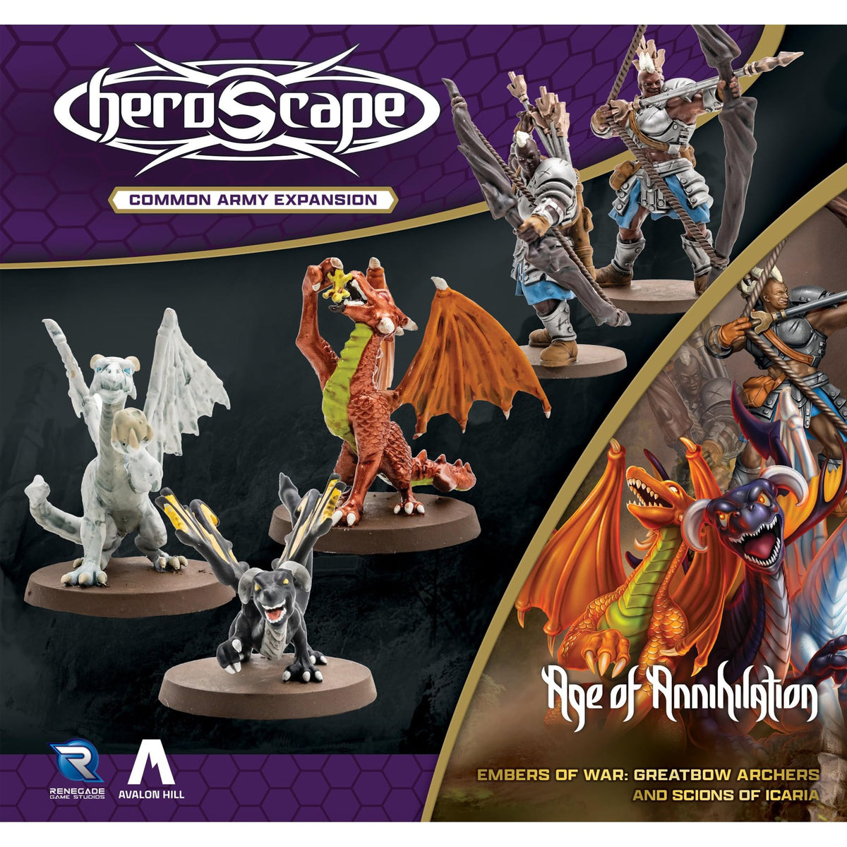 Heroscape Greatbow Archers and Scions of Icaria Army Expansion Board Game by Renegade Studio 7