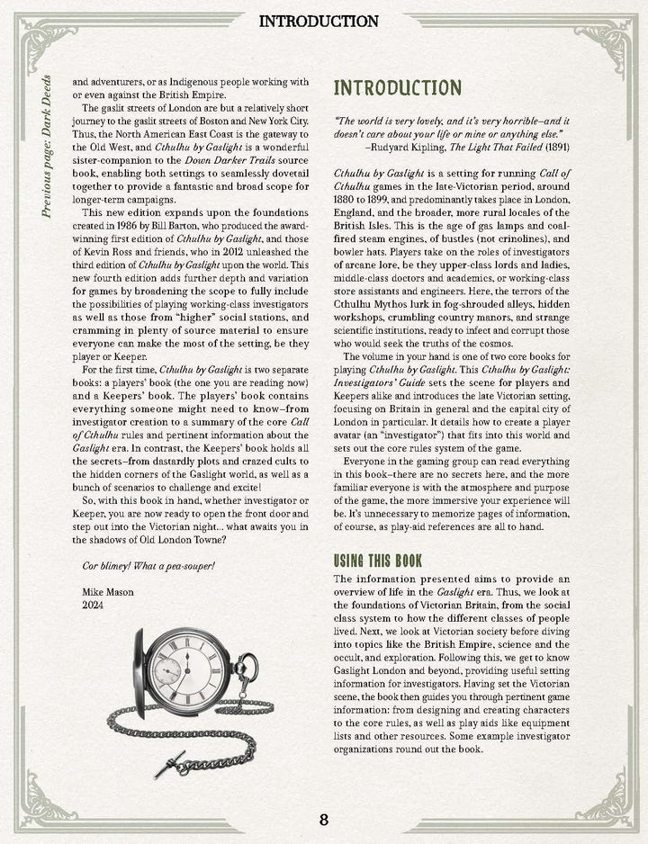 Cthulhu by Gaslight: Investigator’s Guide