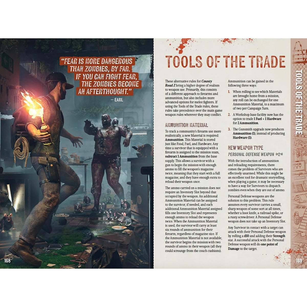 Modiphius Entertainment: County Road Z: Core Rulebook - Hardcover RPG Book, Rural Survival in The Zombie Apocalypse, 184pgs, Solo Tabletop Roleplaying 5