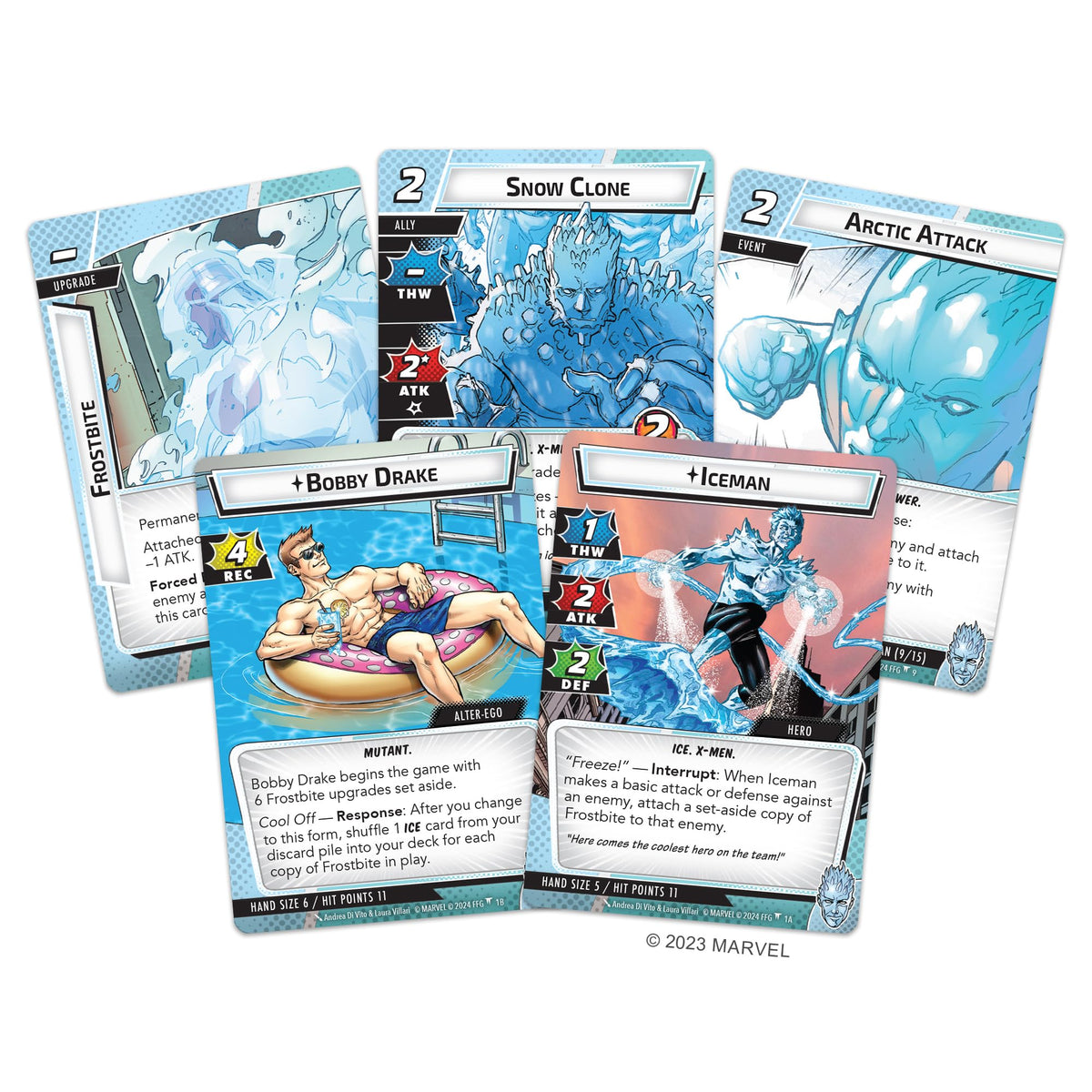 Marvel Champions Iceman Hero Pack Board Game by Fantasy Flight Games 2