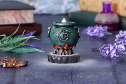 Mini Cauldron Back Flow Burner Emerald Backflow Incense 7.3cm 6