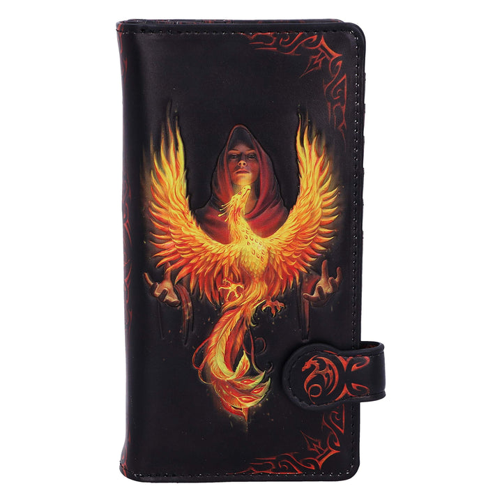 Anne Stokes Phoenix Rising Mythical Bird Embossed Purse 18.5cm