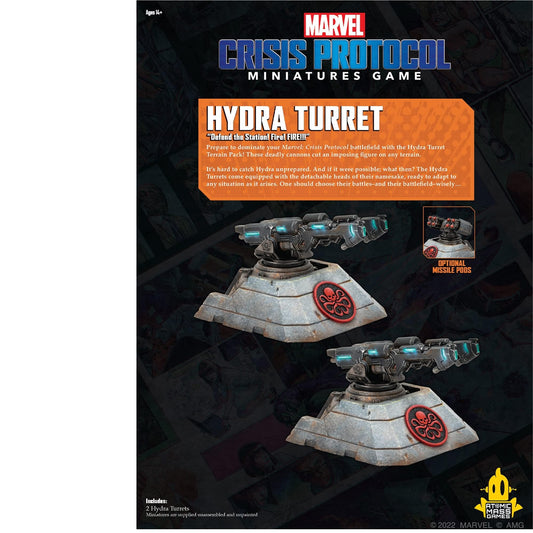 Marvel: Crisis Protocol Hydra Turret Terrain Pack - Dominate The Battlefield! Tabletop Superhero Game, Ages 14+, 2 Players, 90 Minute Playtime, Made by Atomic Mass Games 2