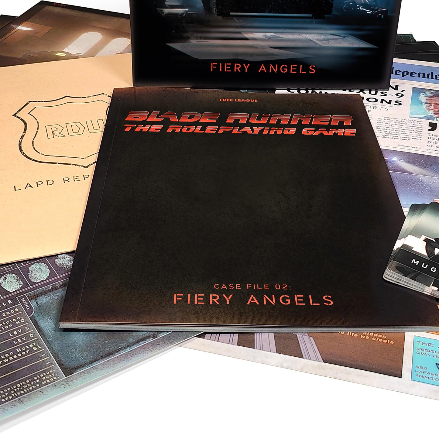 Blade Runner RPG Case File 02 Fiery Angels Boxed Adventure Roleplaying Game by Free League 4