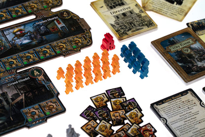 City of The Great Machine Board Game | 1-4 Players | Ages 14 and up | Steampunk | One-vs-Many | Hidden Movement | Cooperative & Solo | Average Playtime 45-90 min 7