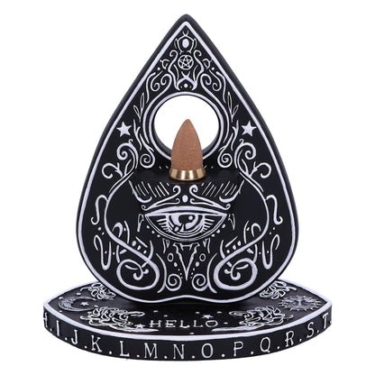 Black and White Spirit Board Planchette Backflow Incense Burner 15cm 4