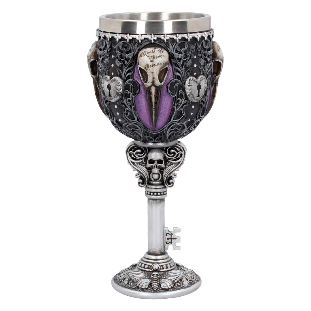 Edgar Allen Poe Nevermore Raven Goblet Edgars 18cm