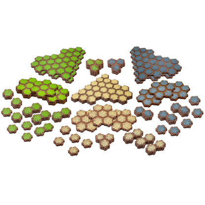 Heroscape: Lands of Valhalla Terrain Expansion - 63 Hex Terrain Tile Pcs, Build & Customize Environments Over Which to Battle for Valhalla! Ages 14+ 2