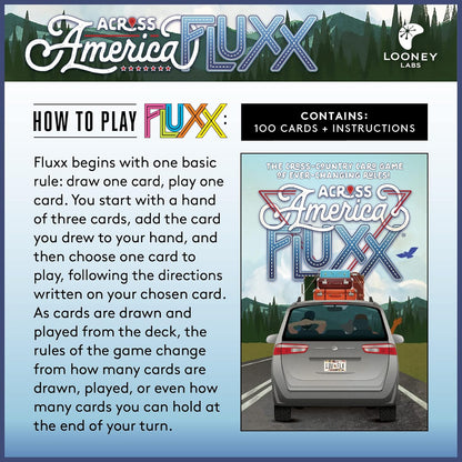 Across America Fluxx Card Game  Ever Changing Fun for Travel 4