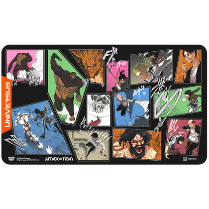 UniVersus: Attack on Titan: Origins of Power - The Second Act Playmat - 24 x 14 Neoprene Mat, Tabletop Card Game Accessory, UVS Games, Licensed 1
