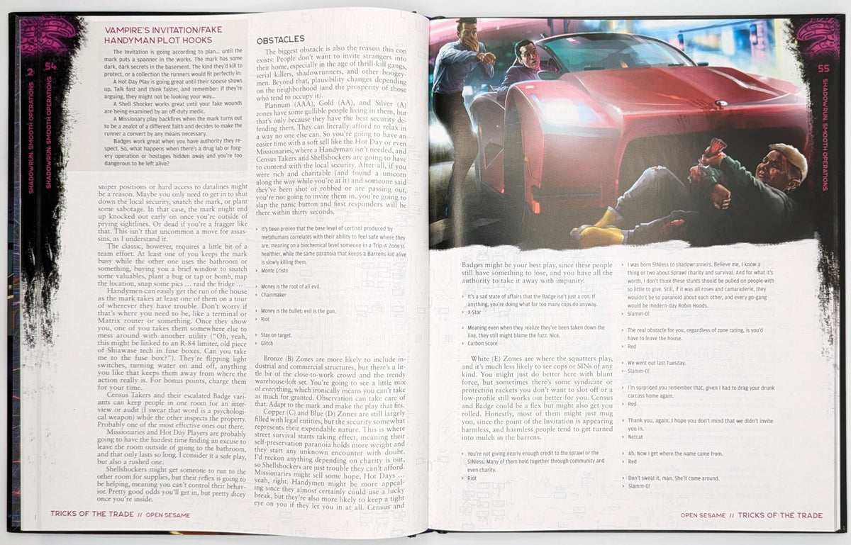 Catalyst Game Labs Shadowrun Smooth Operations Core Face Rulebook for Shadowrun Sixth World RPG - Enhance Social Play with New Mechanics Augmentationsn Adept Powers and Character Qualities 4