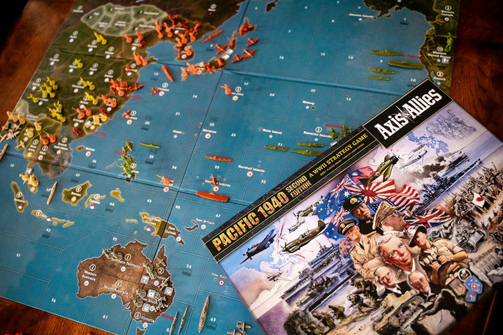 Renegade Game Studios Axis & Allies: 1940 Pacific Second Edition - WWII War Miniatures Strategy Board Game, Renegade, Age 12+/2-4 Players/6 Hr