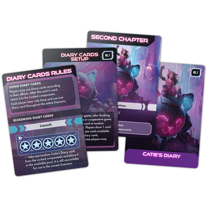 Awaken Realms Tamashii: Chronicles of Ascend Catie's Diary Miniatures - Immerse Yourself in Catie's Whimsical World! Sci-Fi Strategy Game, Ages 14+, 1-4 Players, 45-90 Min Playtime, Made 2