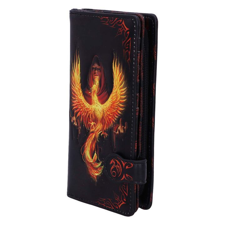 Anne Stokes Phoenix Rising Mythical Bird Embossed Purse 18.5cm