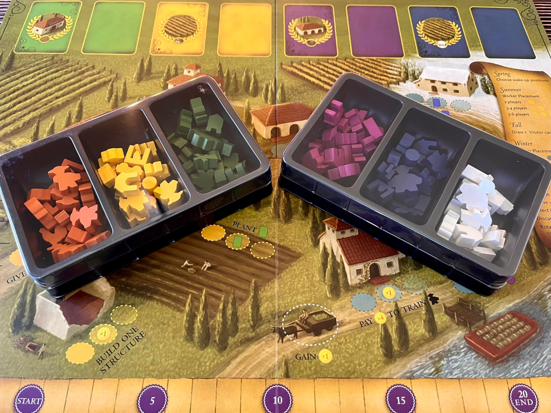 Stonemaier Games: Viticulture Essential Edition (Base Game) | Create The Most Prosperous Tuscan Vineyard | Wine Themed Strategy Board Game for Adults and Family | 1-6 Players, 90 Mins, Ages 14+