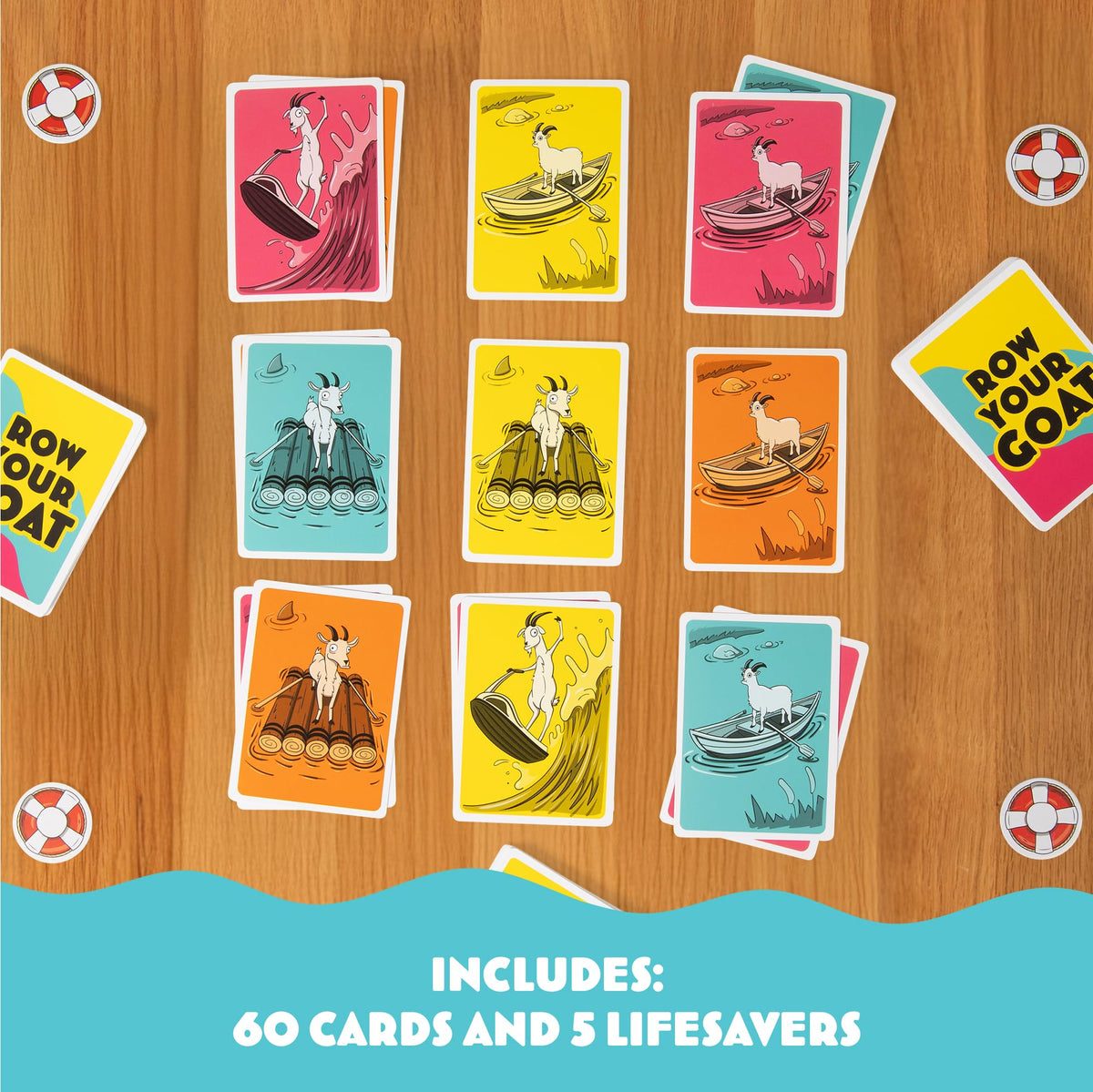 Row Your Goat Board Game by Exploding Kittens 6