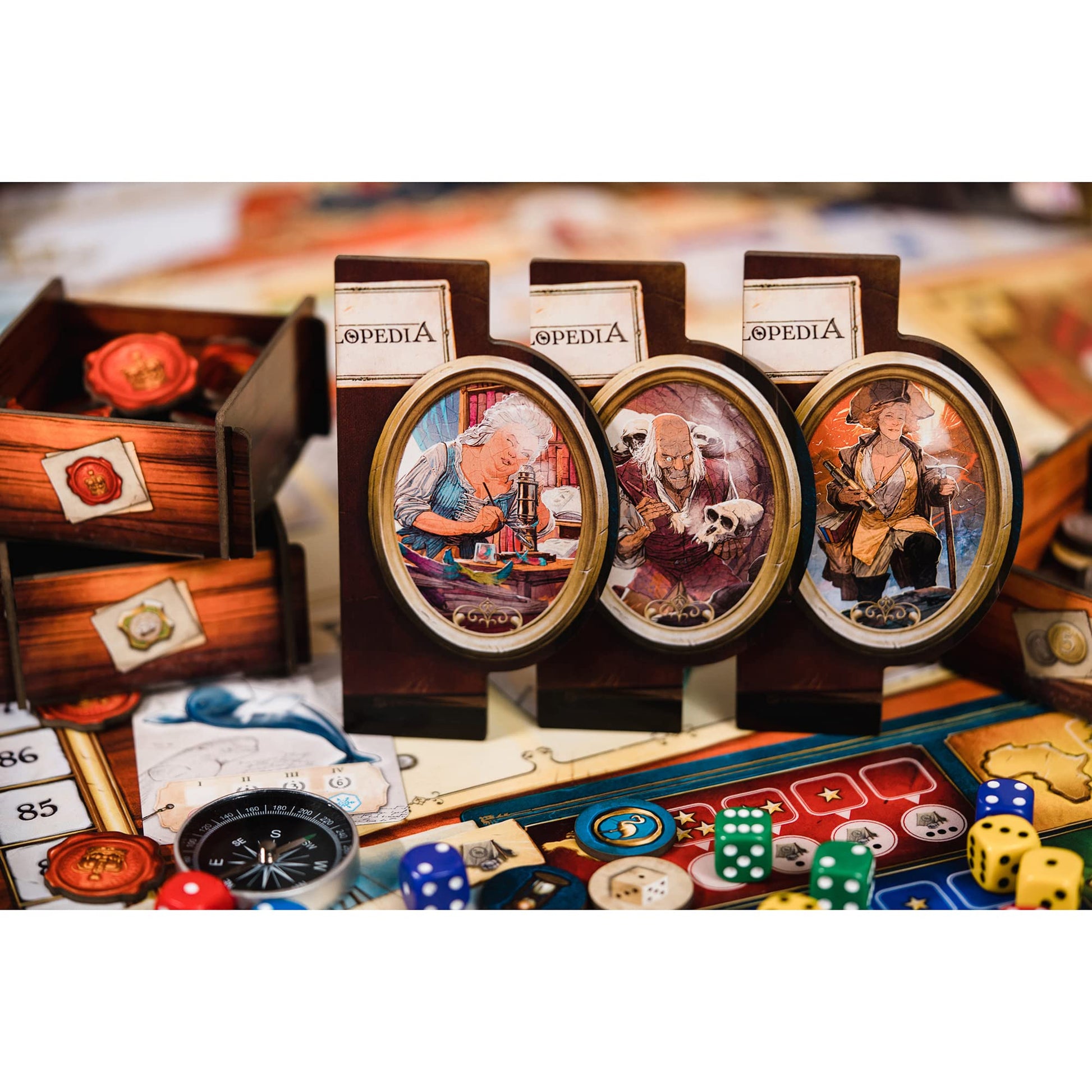 Holy Grail Games | Encyclopedia | Strategy Board Game | Dice and Worker Placement | 1 to 4 Players | 25+ Minutes | Ages 14+ 4