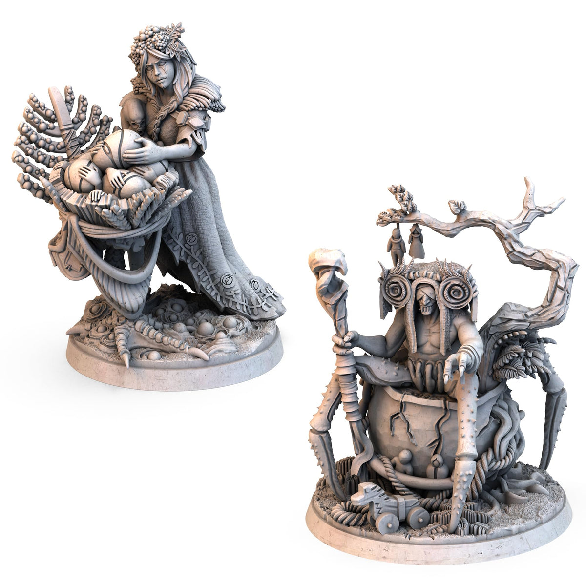 Awaken Realms Tainted Grail: Kings of Ruin Wyrd Encounters Board Game Expansion - Enhance Your Immersion with Plastic Guardian Models! Ages 14+, 1-4 Players, 2-3 Hour Playtime, Made 2