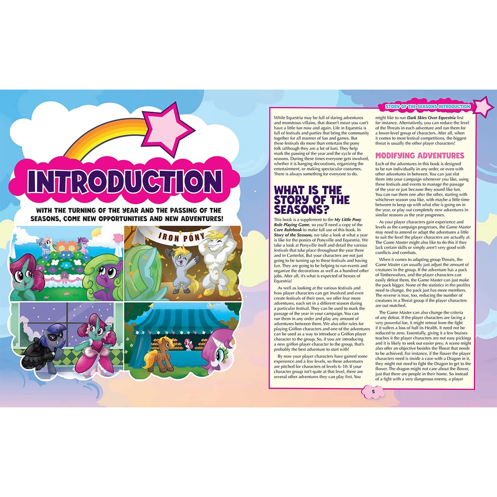 Renegade Game Studios: My Little Pony RPG - Story of The Seasons - Expansion Hardcover Book, Roleplaying Game, Celebrate Friendship All Year Round 2