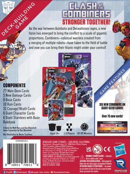 Clash of the Combiners Transformers Deck Building Game Exp Board Game by Renegade Studio 3