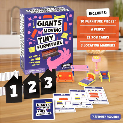 Giants Moving Tiny Furniture Card Game