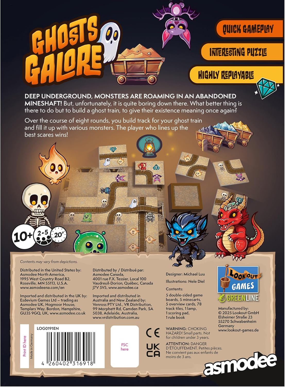 Ghosts Galore Tile Placement Game