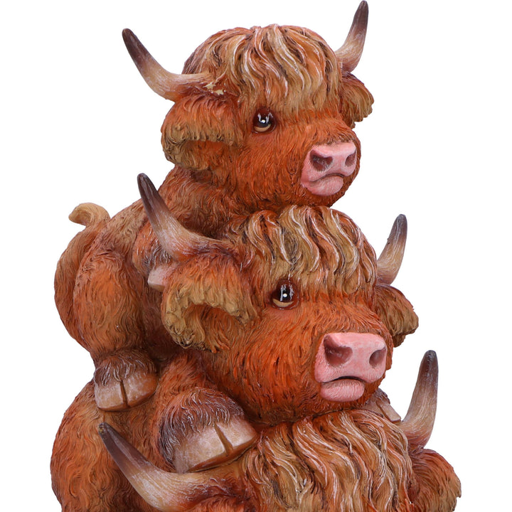 Highland Cow Totem Figurine 17.5cm