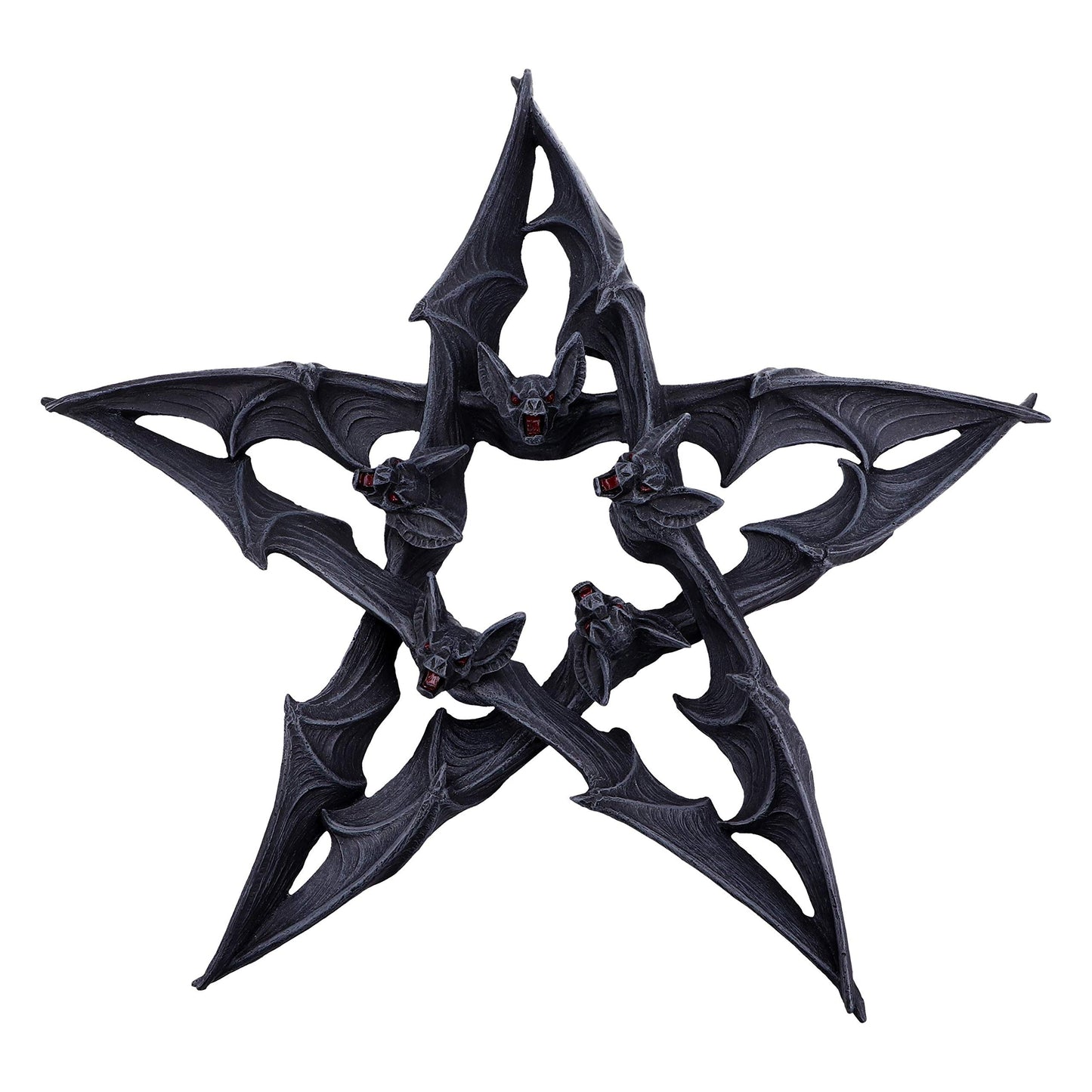 Dark Colony Bat Pentagram Wall Plaque 33cm 2