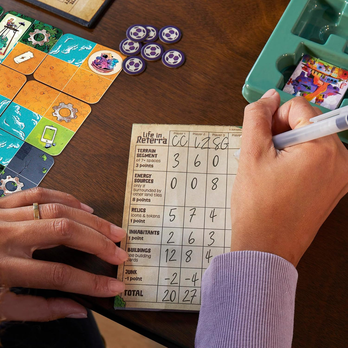 Life in Reterra Tile Placement Board Game
