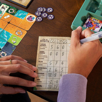 Life in Reterra Tile Placement Board Game
