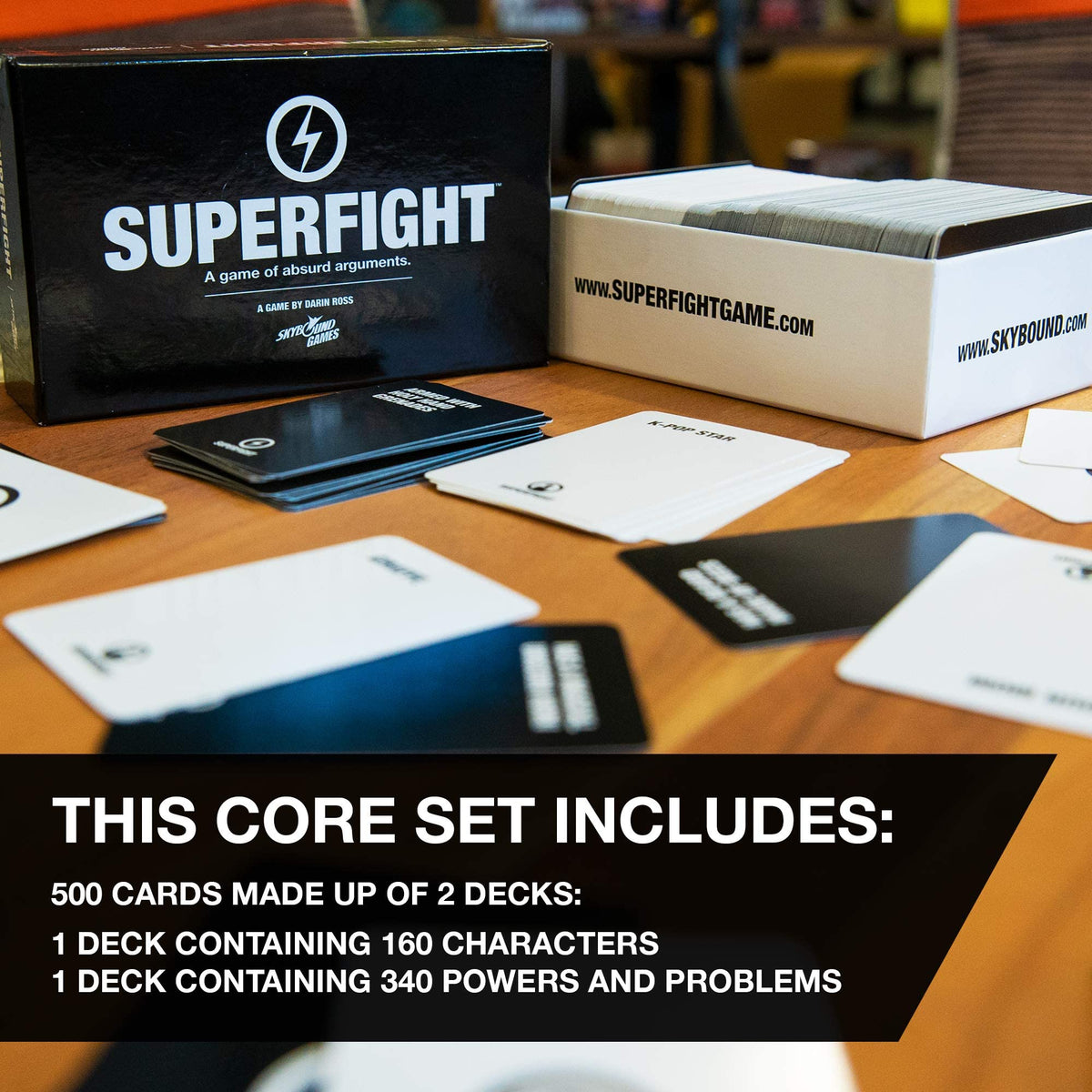 Skybound Superfight Card Game - Absurd Superpower Arguments for Kids, Teens & Adults, 500 Cards, 3+ Players, Ages 8+ 5