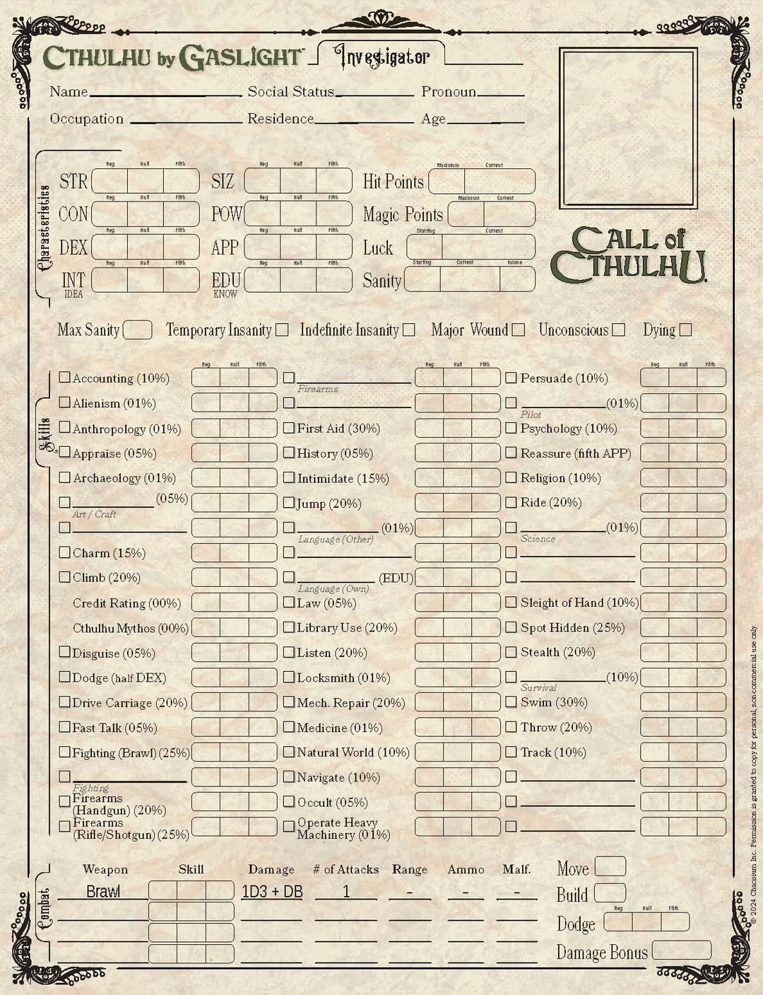 Cthulhu by Gaslight: Keepers's Guide 7