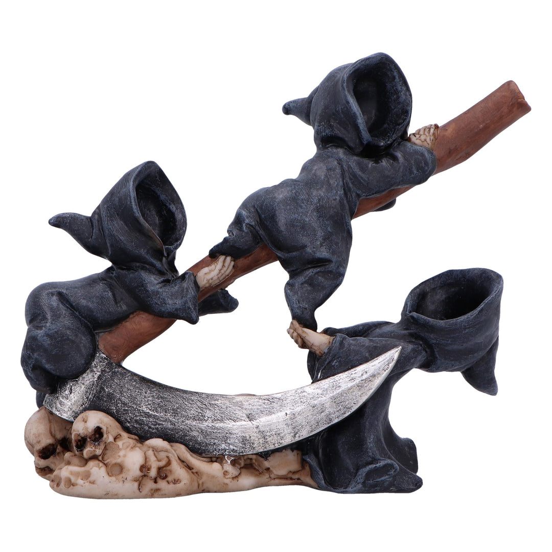 Mischievous Baby Reapers and Scythe Ornament 15.5cm
