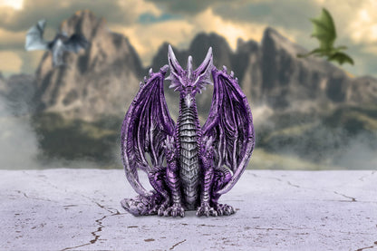 Porfirio Purple Dragon Figurine 17.7cm 7