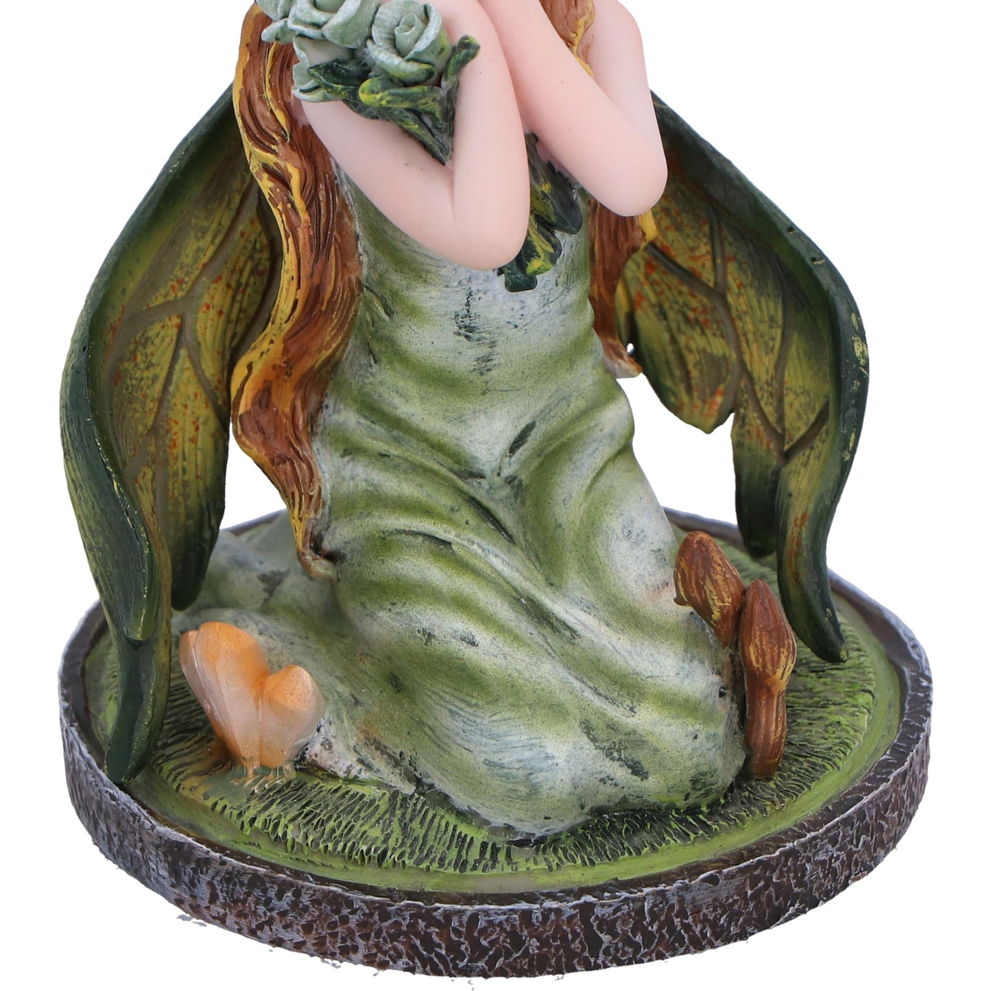 Clover Green Crystal Fairy Figurine 9cm 3