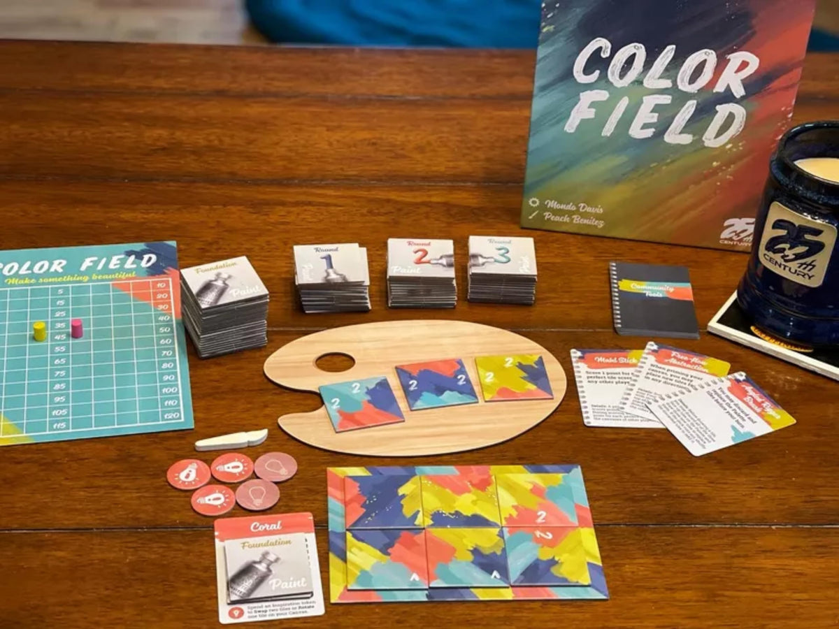 Color Field: Create Beautiful Abstract Paintings, Strategy Board Game for 2 to 4 Players - 25th Century Games 2