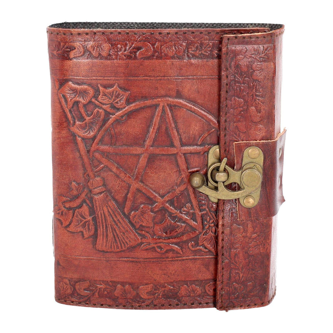 Nemesis Now Lockable Pentagram Leather Embossed Journal