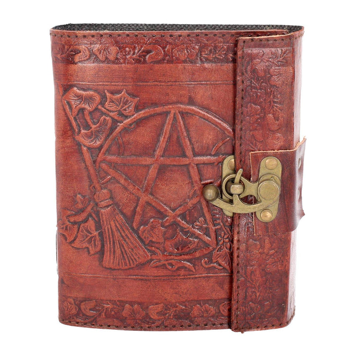 Nemesis Now Lockable Pentagram Leather Embossed Journal