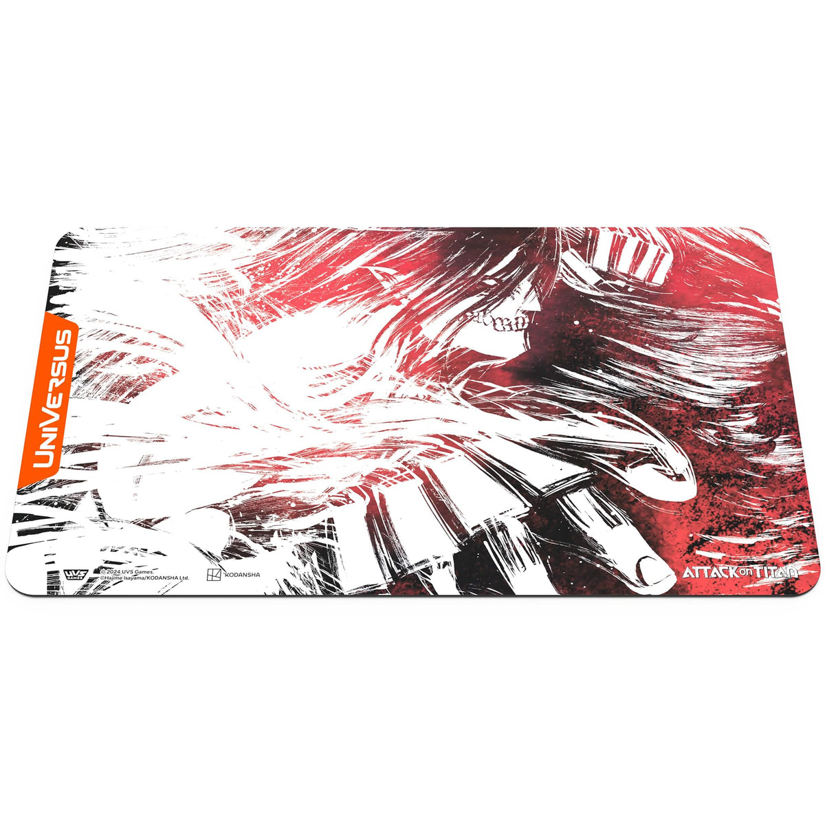 UniVersus Attack on Titan: Battle for Humanity - Attack Titan Playmat - 24 x 14 Neoprene Mat, Tabletop Card Game Accessory, UVS Games, Licensed 3