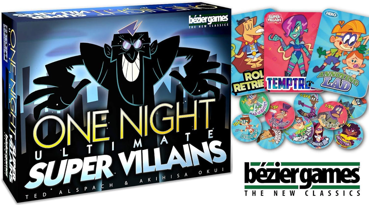 One Night Ultimate Super Villains Social Deduction Card Game