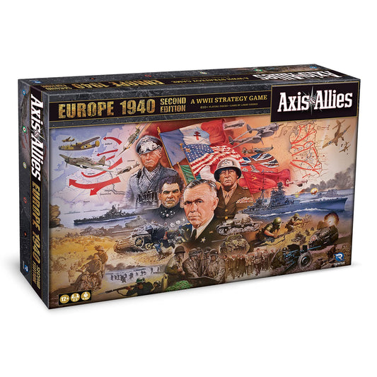 Axis & Allies 1940 Europe Second Edition WWII War Miniatures Strategy Board Game 1